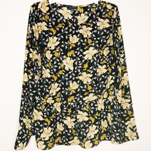 The Limited Long Sleeve Floral Blouse S